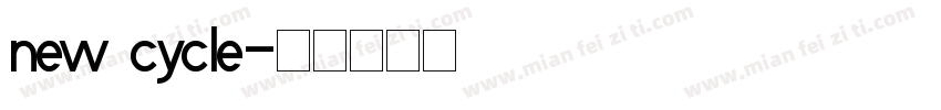 new cycle字体转换